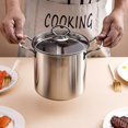 thumbnail image 3 of Casserole à Pâtes en Acier Inoxydable - Style Italien avec Insert pour Cuiseur Vapeur et Couvercle, 3 of 8
