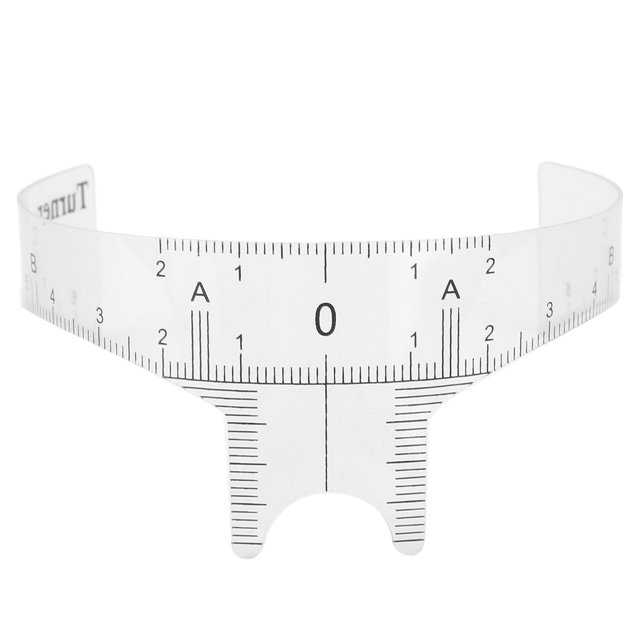 Règle pour Sourcils, Règle de Microblading Accessoire de Microblading pour Usage Domestique pour Boutique Professionnelle A,B,C