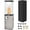 Grey, variant on Gymax 41,000 BTU Outdoor Propane Patio Heater Standing Faux Stone Concrete Glass Tube Heater w/ Metal Hood