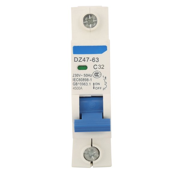230VAC DZ47-63 1Pole Miniature Circuit Breaker Cutout Switch
