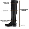 thumbnail image 3 of Unique Bargains Bottes Cuissardes à Talons Blocs à Bout Rond pour Femmes, 3 of 6