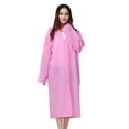 thumbnail image 3 of Imperméable pour Adultes Cape de Pluie Portable Imperméable Manteau de Pluie d'Extérieur avec Capuchon Imperméable Transparent pour le Camping, la Randonnée et le Voyage, 3 of 4