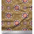 thumbnail image 1 of Soimoi Polyester Crepe Fabric Floral Mandala Print Sewing Fabric Yard 42 Inch Wide, 1 of 3