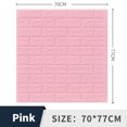 thumbnail image 2 of Gray 70x77cm PE Foam Self Adhesive 3D Wall Stickers Wallpaper, 2 of 8