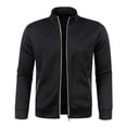 thumbnail image 4 of Men's Track Jackets Lightweight Full Zip Tops Casual Slim Fit Coat Workout Running Athletic Active Jacket With Pockets, 4 of 4