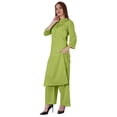 thumbnail image 3 of Bimba Robe Traditionnelle Indienne Unie pour Femmes Ensemble Kurta et Pantalon Ethnique Indien Palazzo, 3 of 7
