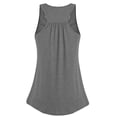 thumbnail image 4 of Pisexur Robe de Maternité Unie pour Femmes à Encolure Dégagée Sans Manches, Robe d'Allaitement, Vêtements d'Allaitement, Jupe de Maternité, Robe d'Été Fluide Évasée, 4 of 4