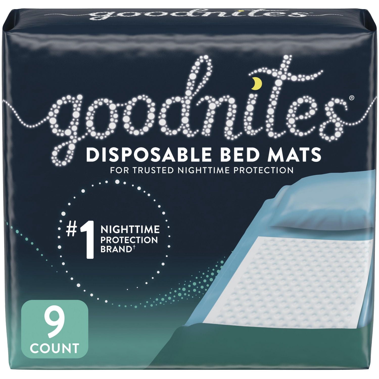 Goodnites Nighttime Disposable Bed Mats for Bedwetting