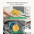 thumbnail image 4 of Holder Holder Rack With Dividers Divided Stand Serving Tray Platter Silicone Reusable Kitchen Plates For Serving Grill Outdoor, 4 of 5