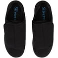 thumbnail image 2 of Silvert's Pantoufles pour Femmes Extra Extra Larges à Fermeture Facile, 7, Noir, 2 of 2