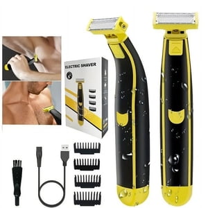 Summer Savings Clearance! Gspmoly Men'S Shaving Kit, Wet and Dry Electric Shaver Whole Body Water Washed Beard Trimming Shaver Electric Shaver for Men
