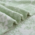 thumbnail image 3 of Mainstays Cozy Throw Green Floral, 3 of 8
