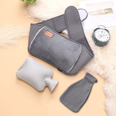 EGNMCR Hand Warmer Waist Three-piece Set Of Hot Water Bag Warm Belt Cloth PVC Water Bag, Warm Waist Warm Stomach Hot water bottle