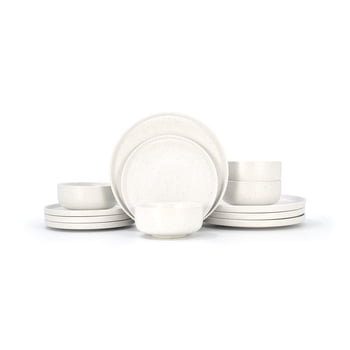 Sabatier Luna 12pc Dinnerware set, white