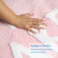 thumbnail image 3 of Cute Get Naked Bath Mat Bright Bathroom Rugs Bathroom Funny Non Slip Floor Bath Rug Machine Washable Bathmat Soft Microfiber Carpet for Bathtub & Shower (Pink Base & White Words, 23.6 * 15.7 Inch), 3 of 8