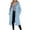 Light Blue, variant on Winter Coats for Women, Ladies' Casual Warm Winter Daily Solid Color Long-Sleeve Hooded Woolen-Like Trench Coat Top with Pockets & Buttons, Regular-Fit, Long Coats for Women