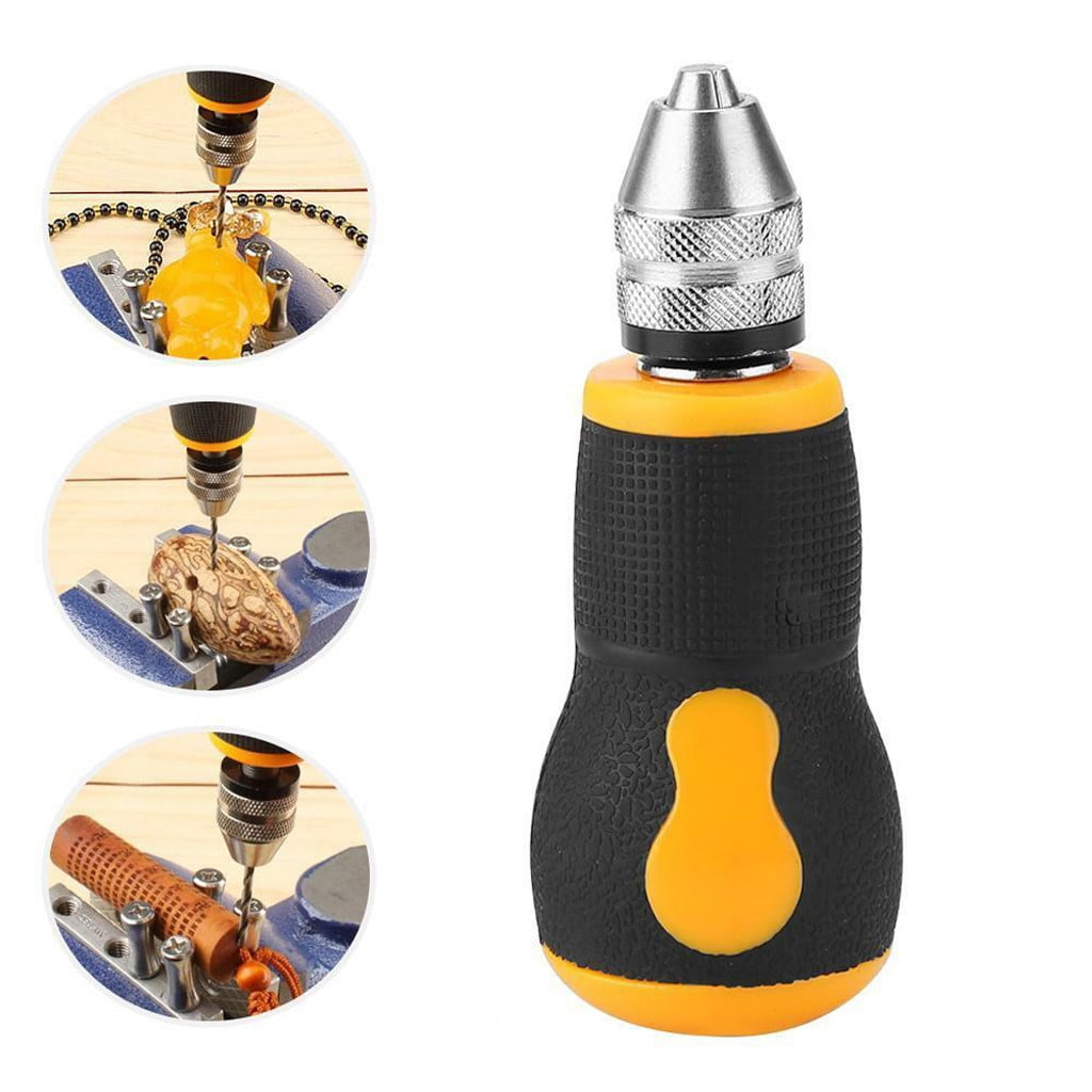 WWXYG Spiral Hand Drill Semi Automatic Pin Vise Keyless Chuck Manual Drilling Hole Set Power Screwdriver Cordless Rechargeable Screw Driver