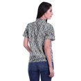 thumbnail image 4 of Moomaya Chemise à Manches Mi-Longues Imprimée pour Femmes, Col Boutonné, Haut Décontracté, 4 of 5