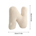 thumbnail image 3 of Decorative English Alphabet Letter Pillows Set - Soft Throw Cushions for Sofa, Bed, Car Interior Decor (38x30cm), 3 of 9
