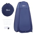 thumbnail image 1 of Outsunny Tente de Douche Pop-Up pour Camping et Plage en Plein Air, Bleu Marine, 1 of 10