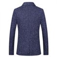 thumbnail image 4 of EGNMCR Jackets for Men Fine Check Woolen Men's Slim And Handsome Suit Top, 4 of 4
