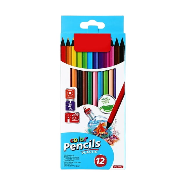 Color Pencil Set Plastic Colored Pencil, Special Drawing Pencil Set for Students, Oil-Based Colored Pencil, Children's Art Supplies Pastels Art Supplies