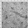 thumbnail image 4 of oneOone Cotton Flex Light Gray Fabric Butterflies Craft Projects Decor Fabric Printed By The Yard 40 Inch Wide-DR, 4 of 5