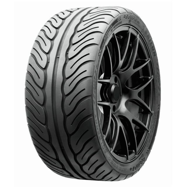 Sailun Atrezzo Pneu R01 Sport 255/55R18 TG 109V Pneu d'Été ultra Haute performance avec Motif de Bande de Roulement Directionnel sur Roue en Alliage Noire à Multiples Rayons, Conçu pour une traction, une Maniabilité et une Stabilité Supérieures sur Route Humide et Sèche.