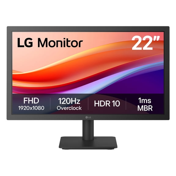 LG 21.5" Full HD monitor 120Hz, sRGB 99% (Typ.), HDR 10, 22U403A-B