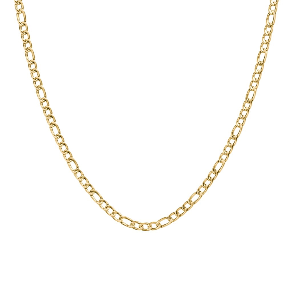 Collier Chaîne Figaro pour Homme 20 Pouces en Acier Inoxydable Jaune - 5 mm