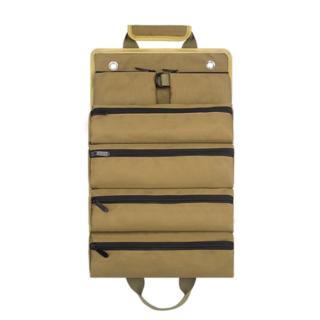 Decodeary Cloth Tool Tool Pouch Pouch And Multi-pocket Multi-pocket Access Tool khaki 1Set