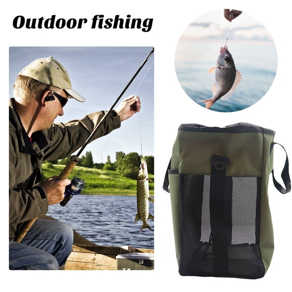 LJNYFDC Oxford Cloth Fishing Bag Large Capacity Fishing Wader Waterproof Breathable Oxford with Shoulder Strap and Pocket for Fishing Tackle