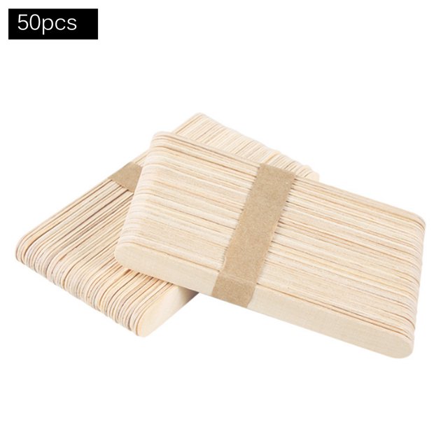 Disposable Wax Stick Wood Waxing Sticks Spatulas Applicators for Hair Removal Eyebrow Leg & Body