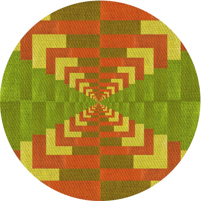 Ahgly Company Tapis d'Intérieur Ronds Transitionnels Lavables à la Machine, Brun Acajou, 3 Pieds Rond