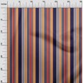 thumbnail image 3 of oneOone Georgette Viscose Navy Blue Fabric Stripes Sewing Craft Projects Fabric Prints By Yard 42 Inch Wide-KB, 3 of 4
