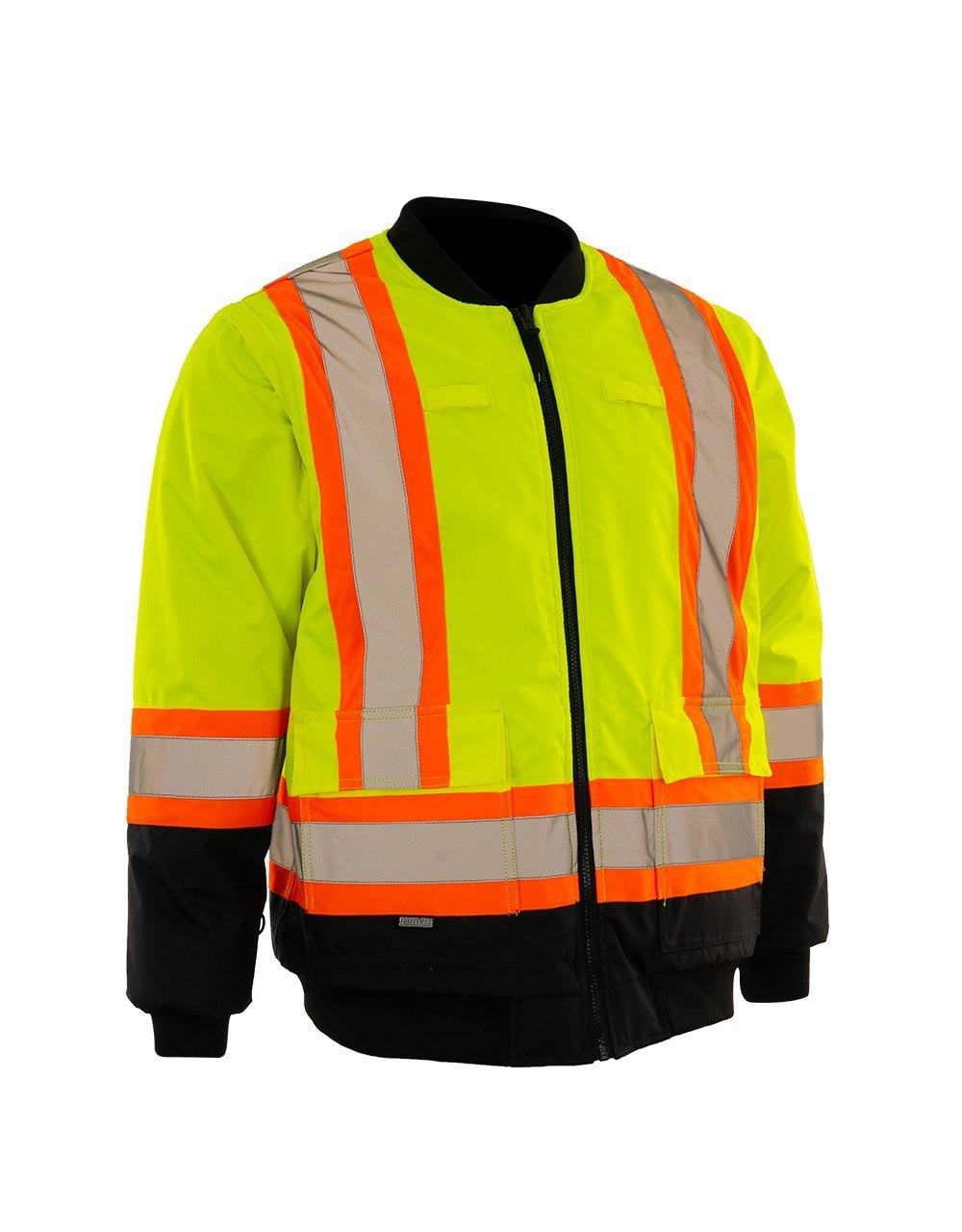 Forcefield 6-in-1 Hi Vis Winter Safety Parka with Removable Bomber Jacket