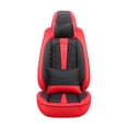 thumbnail image 2 of Maidao 2pcs Car Seat Cover Front Seats Only for Lexus for SC 2019-Present 2 Seats Leather Airbag Compatible Water Resistant Front Set Cushion Protector Black and Red, 2 of 6
