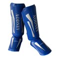 thumbnail image 1 of DYNWAVECA Kickboxing Shin Guards Shin Protection Gear Training Gear Leg Instep Protection Pads Leg Guards for Kicking Karate Blue L, 1 of 10