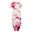 thumbnail image 5 of Ovzne Robes d'Été pour Femmes Robe d'Été pour Femmes Robes d'Été Décontractées à Imprimé Floral Col Rond Manches Courtes Poches Robe Longue Imprimée Robe pour Femmes à Manches Courtes Robes Longues Imprimées Cl, 5 of 5