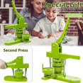 thumbnail image 3 of 58MM Badge Button Maker Machine, Round DIY Badges Pin Brooch Button Making Press Machine ,All-Inclusive Accessory Set, 3 of 7