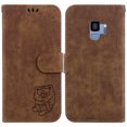 thumbnail image 2 of Compatible avec Samsung Galaxy S9 Étui Portefeuille Folio Tigre Mignon Embossé Porte-Cartes, 2 of 5