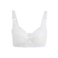 thumbnail image 1 of INSPIRE CHIC Women Full Cup Bras Breathable Comfort Floral Lace Full Coverage Non Padded Underwired Bra 34/75 Fit 32B White, 1 of 7