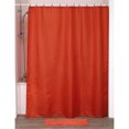 thumbnail image 5 of Rideau de Douche Orange Extra Long en Polyester à 12 Anneaux 79 Pouces L x 71 Pouces L, 5 of 5