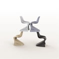 thumbnail image 4 of Siesta ISP048-WHI Chaise de Salle à Manger Bloom Blanche - Ensemble de 2, 4 of 16
