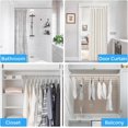 thumbnail image 4 of ZipGlo Tension Curtain Rod Silver Tension Rod 28 To 48 Inch Spring Curtain Rod Non Slip Tension Rods 1pcs For Windows No Drilling Adjustable Tension Rods of Curtain Window Closet Kitchen Wardrobe, 4 of 7