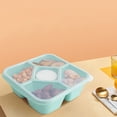 thumbnail image 5 of yulier Lunchable Snack Containers for Kids Adults, 5 Compartments Bento Box Snack Box with Leakproof Small Container, Reusable Wheat Straw Meal Prep Containers Lunch Containers, 5 of 5
