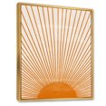 thumbnail image 2 of Designart Imprimé soleil orange III ART MURAL À CADRE FLOTTÉ, 2 of 4