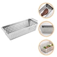 thumbnail image 4 of Shisuyan Panier de Gril en Acier Inoxydable avec Doubles Poignées Panier de Gril BBQ pour Gril Extérieur Plateau BBQ en Acier Inoxydable Poêle de Gril à Double Poignée Panier BBQ Réutilisable, 4 of 8