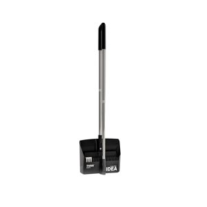 Broom and Dustpan Set,Brooms and Dustpan Set Doublelayer Scraper Foldable Dustpan Nonstick Hair Dustpan Sweeping Brooms 180Degree Rotatable Brooms for Vertical Storage,Pet Hair Broom