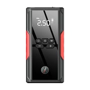 Mistaha Portable Car Jump Starter with Air Compressor and Power Bank - 12V Battery Booster, Tire Inflator, USB Charger - 600A Peak Current, 1000A Peak Jump Current, 2000mAh x 4 Capacity